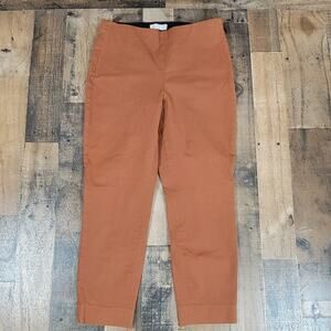 Everlane Womens 8 Brown The Work‎ Cropped Ankle Pants Elastic Waistband Pull On